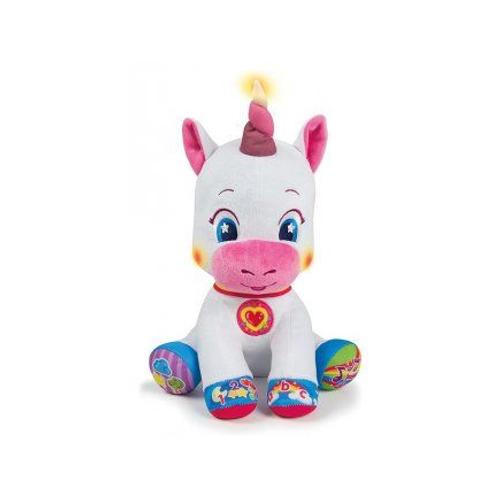 Peluche Douce Licorne Interactive Musicale Et Lumineuse - Version Fr - Bebe Des 6 Mois - Set Jeu Eveil Educatif + Carte Animaux