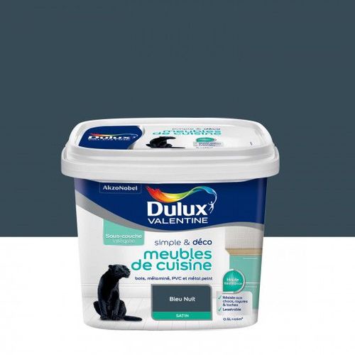 Peinture SIMPLE et DECO MEUBLES DE CUISINE SATIN Bleu Nuit 0.5L