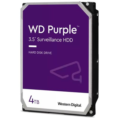 Disque HDD 3.5"" SATA Western Digital Purple Surveillance, 4To (WD42PURZ)