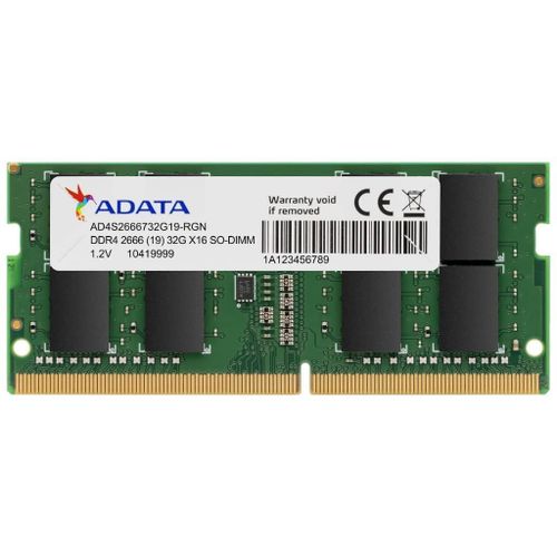 Mémoire SO-DIMM DDR4 2666MHz AData, 4Gb (AD4S26664G19-SGN)