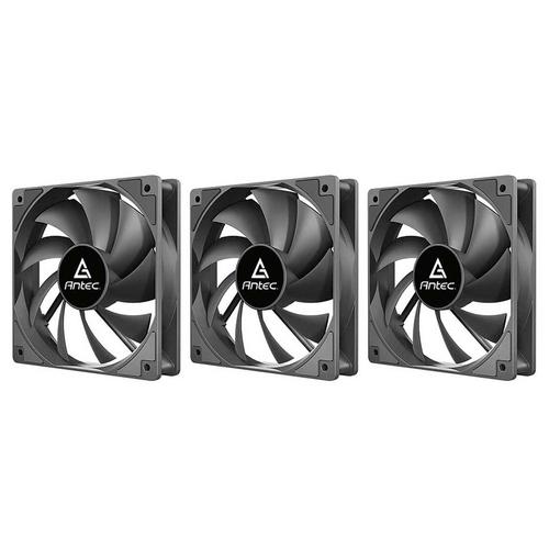 Lot De 3 Ventilateurs De Boitier Antec P12 - 12cm (noir)