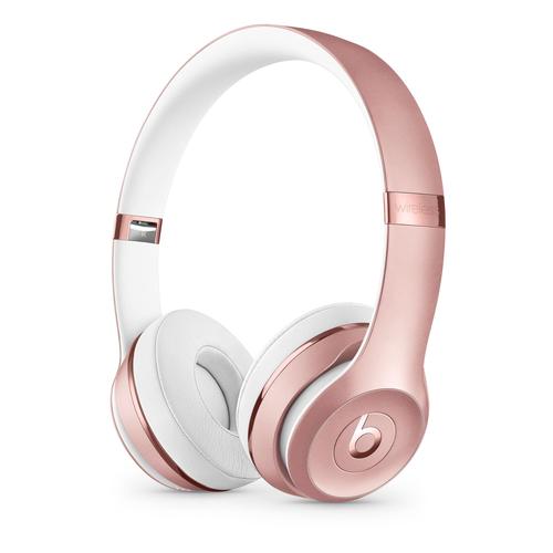 Beats-solo 3 sans fil sans fil bluetooth casque avec réduction active du bruit qualité sonore surround stéréoscopique avec oreille - or rose