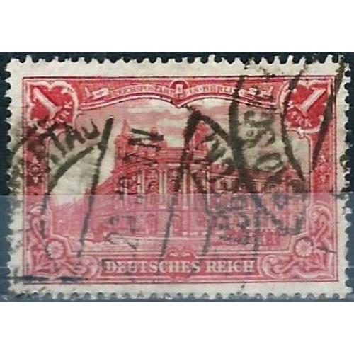 Allemagne, Empire 1902 / 0904, Beau Timbre Yvert 76, Poste Centrale De Berlin, Libellé "Deutsches Reich", 1mk. Rouge, Oblitéré, Tbe