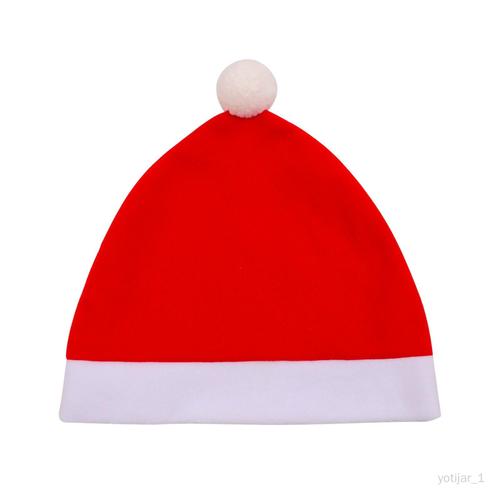 Housse D'appui-Tête De Siège De Voiture De Noël, Mini Chapeau De Père Noël Repose-Tête Couvre Ornements Décoratifs Épaissir Rouge Portable Pour