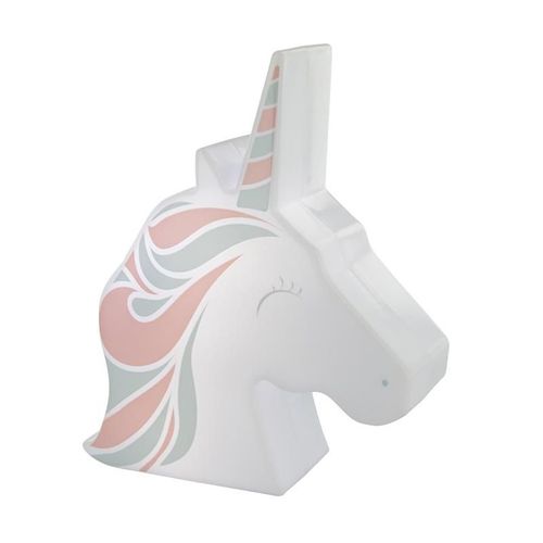 Paris Prix - Veilleuse Projection Murale "Licorne" 16cm Blanc