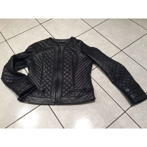 Blouson Cuir Noir