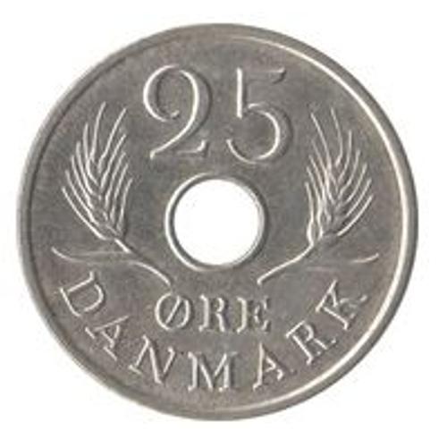 Pièce 25 Ore Danemark - 1966