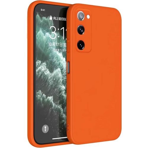 Coque Pour Samsung Galaxy S20 Fe (6.5"" Inches) Etui Housse, Protecteur De Peau En Silicone Tpu - Orange