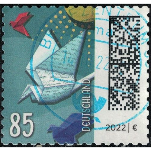 Allemagne 2022 Oblitéré Used Enveloppes Représentant Un Oiseau Y&t De 3429 Su
