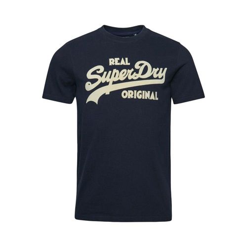 T Shirt Superdry Vintage Classic Logo Homme Bleu