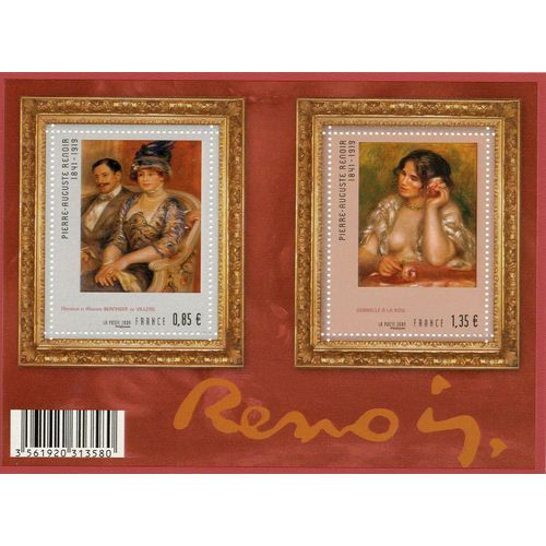 Bloc De Timbres Auguste Renoir
