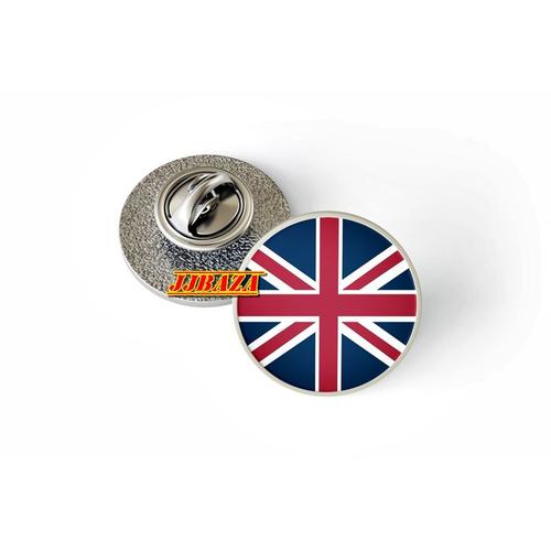 Pins Pin's Badge Angleterre Grande Bretagne Great Britain England Drapeau Flag - Finition Argentée