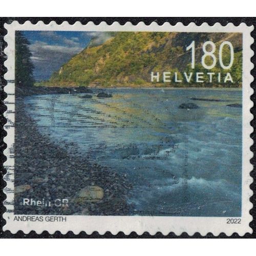 Suisse 2022 Oblitéré Used Fleuve Rhin Gr Paysage Rhein Su