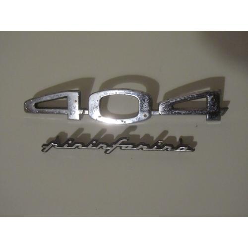 Insignes Peugeot 404 Pininfarina