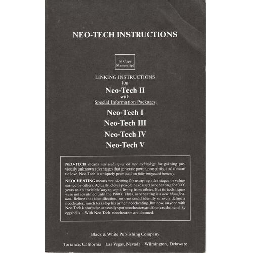 Neo-Tech Instructions - Linking Instructions For Neo-Tech Ii...