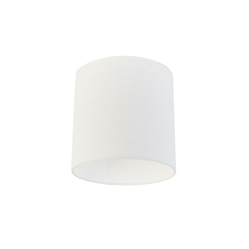 Qazqa Stoffen Lampenkap Wit 25/25/25 , Rond / Cylindrique
