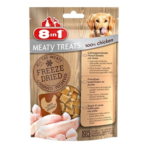 2x50g 8in1 Meaty Treats 2 X Blanc De Poulet - Friandises Pour Chien