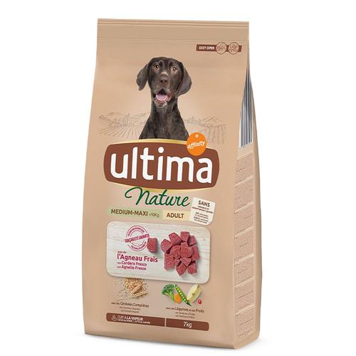 2x7kg Ultima Nature Medium / Maxi Agneau - Croquettes Pour Chien