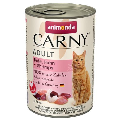 Animonda Cat Carny Adulte Dinde, Poulet Et Crevettes 400g