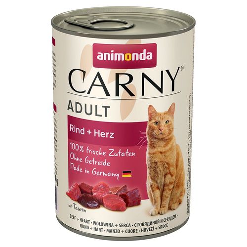 6x400g Pur B¿Uf Animonda Carny - Pâtée Pour Chat