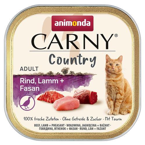 32x100g Country Adult B¿Uf, Agneau, Faisan Animonda Carny - Pâtée Pour Chat