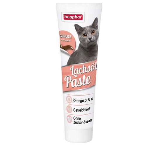 2x100g Pâte Beaphar Huile De Saumon - Friandises Pour Chat