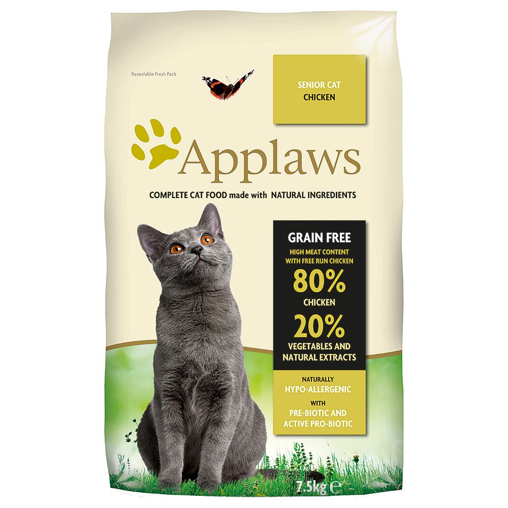 7,5kg Applaws Senior Croquettes Pour Chat