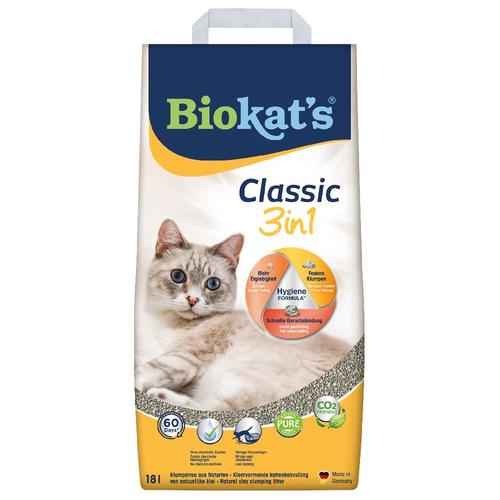 10l Classic 3in1 Sans Parfum Biokat's - Litière Pour Chat