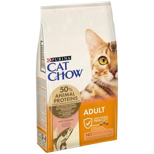 2x15kg Adult Saumon, Thon Cat Chow Purina - Croquettes Pour Chat