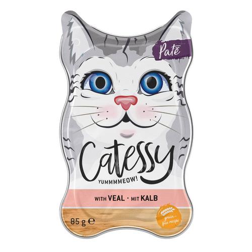 18x85g Catessy Pâté Veau - Sachet Pour Chat