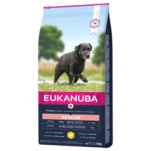 15kg Caring Senior Large Breed Poulet Eukanuba - Croquettes Pour Chien