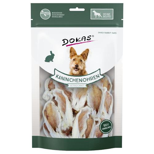 3x100g Oreilles De Lapin Dokas Avec Poils - Friandises Pour Chien