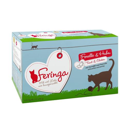 12x85g Truite, Poulet & Pommes De Terre Feringa - Nourriture Pour Chat