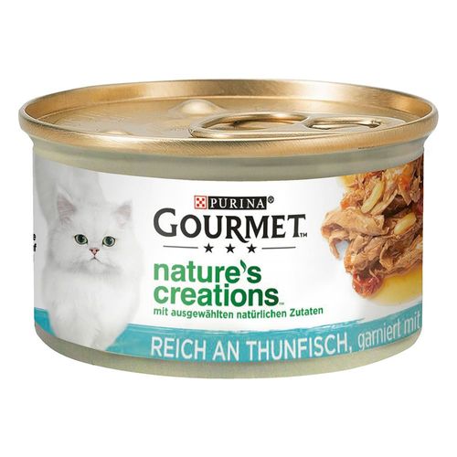 12 X 85 G Nature's Creation Grilled Gourmet Thon, Tomate & Riz Pour Chat