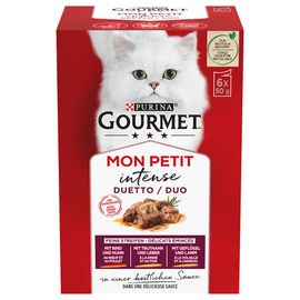 48x50g Mégapack Gourmet Mon Petit Duetti Viande - Pâtée Pour Chat