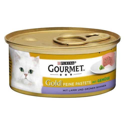48x85g Les Mousselines Agneau, Haricots Verts Gourmet - Nourriture Pour Chat