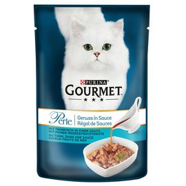 24x85g Gourmet Perle Régal De Sauces Thon Dans Une Sauce Saveur Fruits De Mer - Pâtée Pour Chat