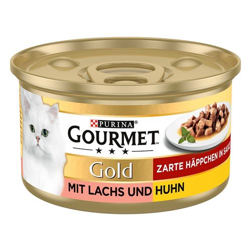 12x85g Les Noisettes Saumon, Poulet Gourmet - Nourriture Pour Chat