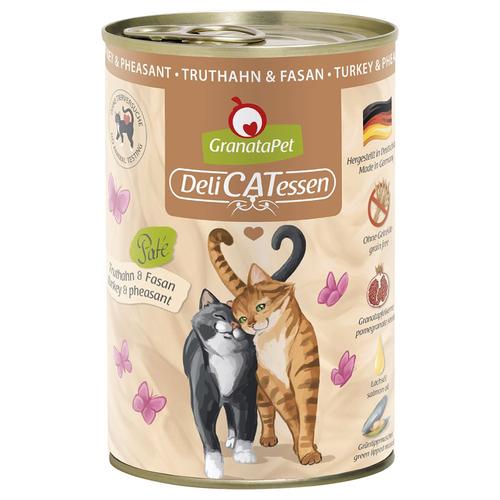 24x400g Granatapet Delicatessen Dinde, Faisan - Pâtée Pour Chat