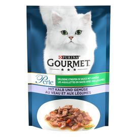 52x85g Mégapack Gourmet Perle Les Aiguillettes De Veau, Légumes - Pâtée Pour Chat