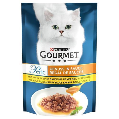 52x85g Gourmet Perle Régal De Sauces Poulet Dans Une Sauce Saveur Poulet Grillé - Pâtée Pour Chat