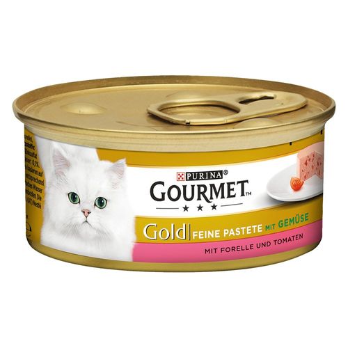 48x85g Les Mousselines Truite, Tomates Gourmet - Nourriture Pour Chat