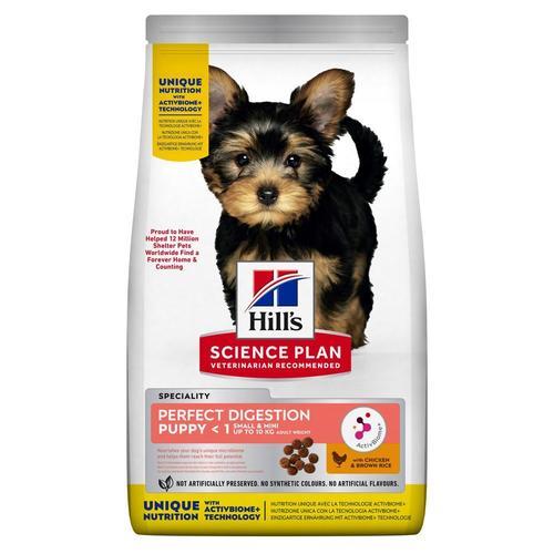 3kg Small & Mini Puppy Perfect Digestion Hill's Science Plan - Croquettes Pour Chien