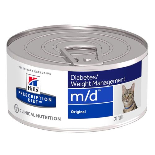 24x156g M/D Feline Weight Loss Hill's Prescription Diet Pour Chat