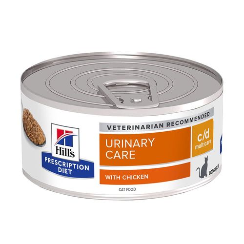 24x156g C/D Multicare Hill's Prescription Diet Poulet Pour Chat
