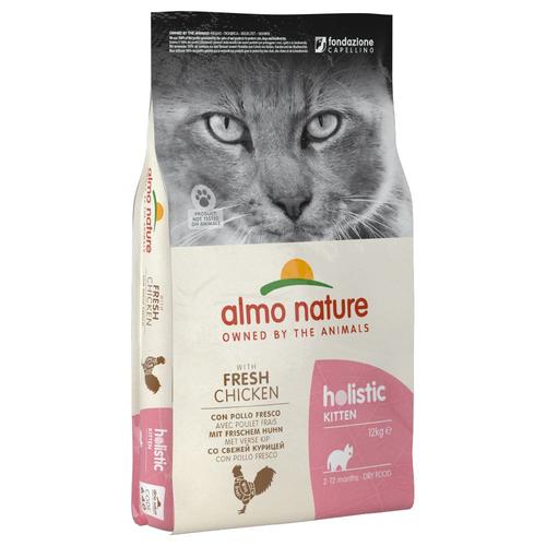 2x12kg Kitten Poulet, Riz Almo Nature Holistic - Croquettes Pour Chaton