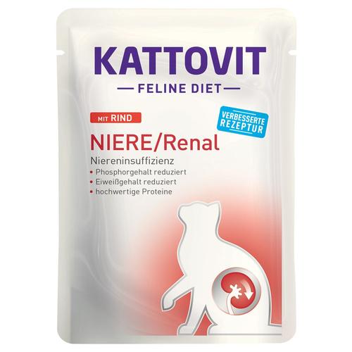 24x85g Renal Spécial Reins Boeuf Kattovit - Pâtée Pour Chat