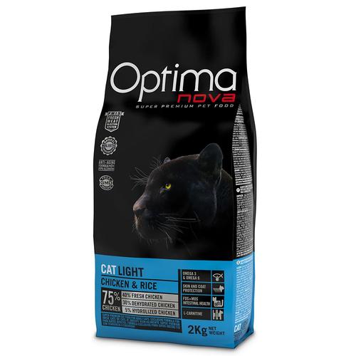 2x8kg Optimanova Light - Croquettes Pour Chat