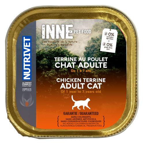 10x150g Nutrivet Inne Terrine Adult Poisson - Pâtée Pour Chat