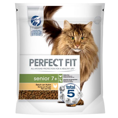 3x750g Perfect Fit Senior 7+ Riche En Poulet - Croquettes Pour Chat